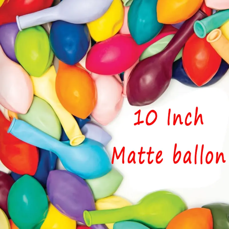 10 -calowe balony matowe