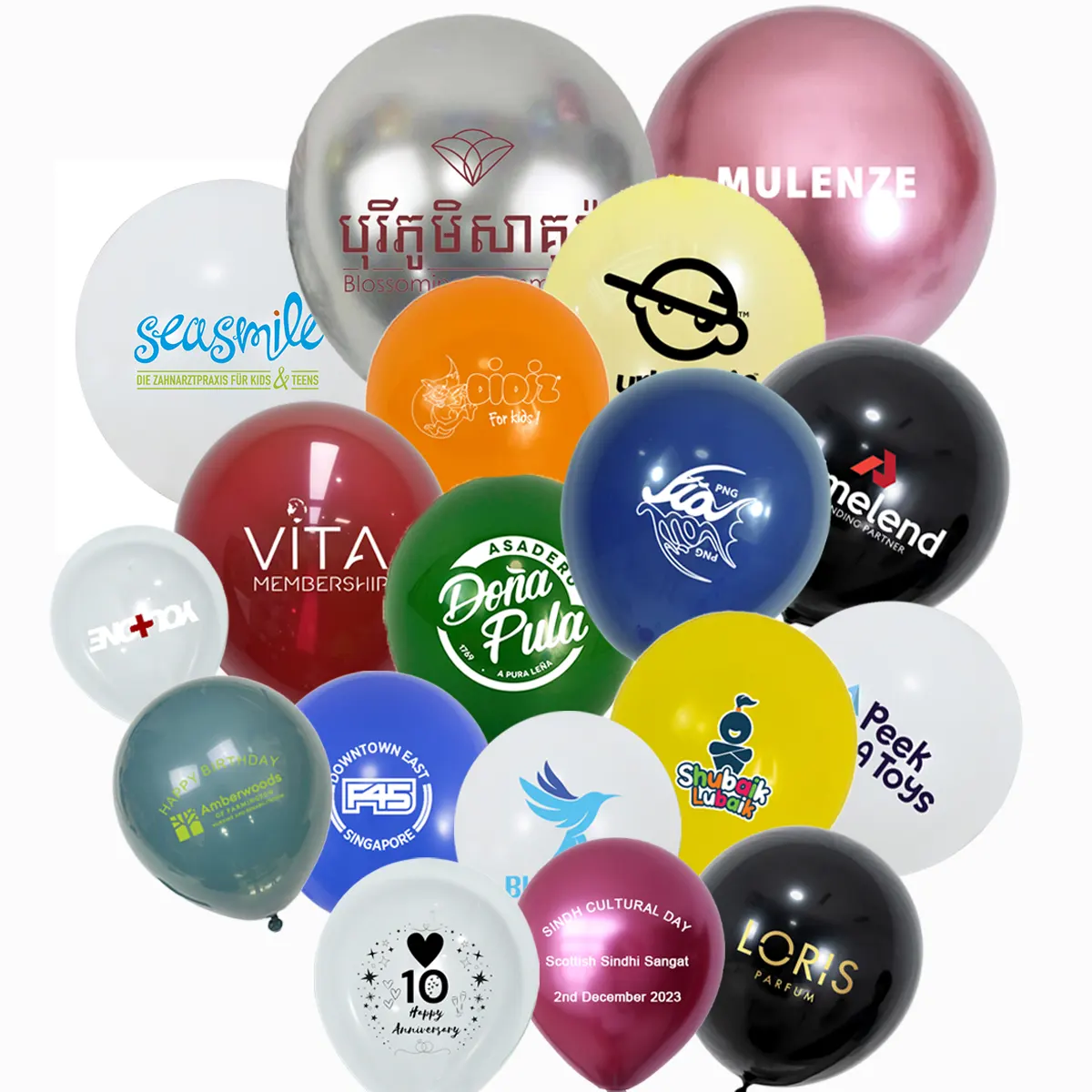 Niestandardowy balon lateksowy
