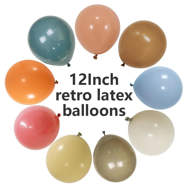 12-calowe balony lateksowe w stylu retro