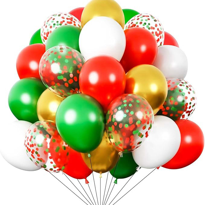 12 -calowy mieszany kolor świąteczny balon