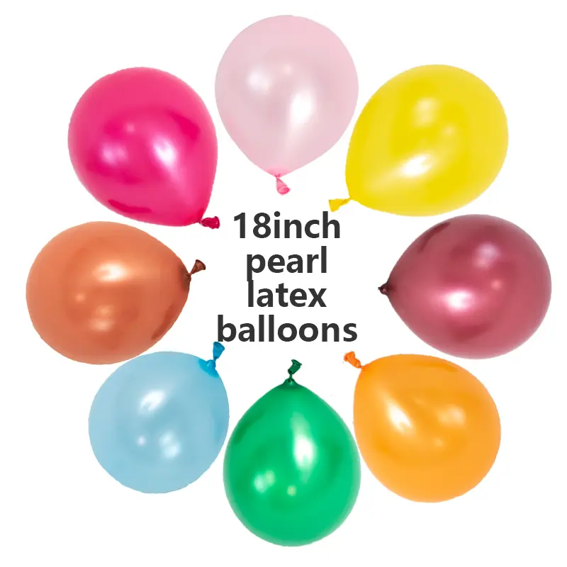Balony lateksowe perłowe o średnicy 18 cali
