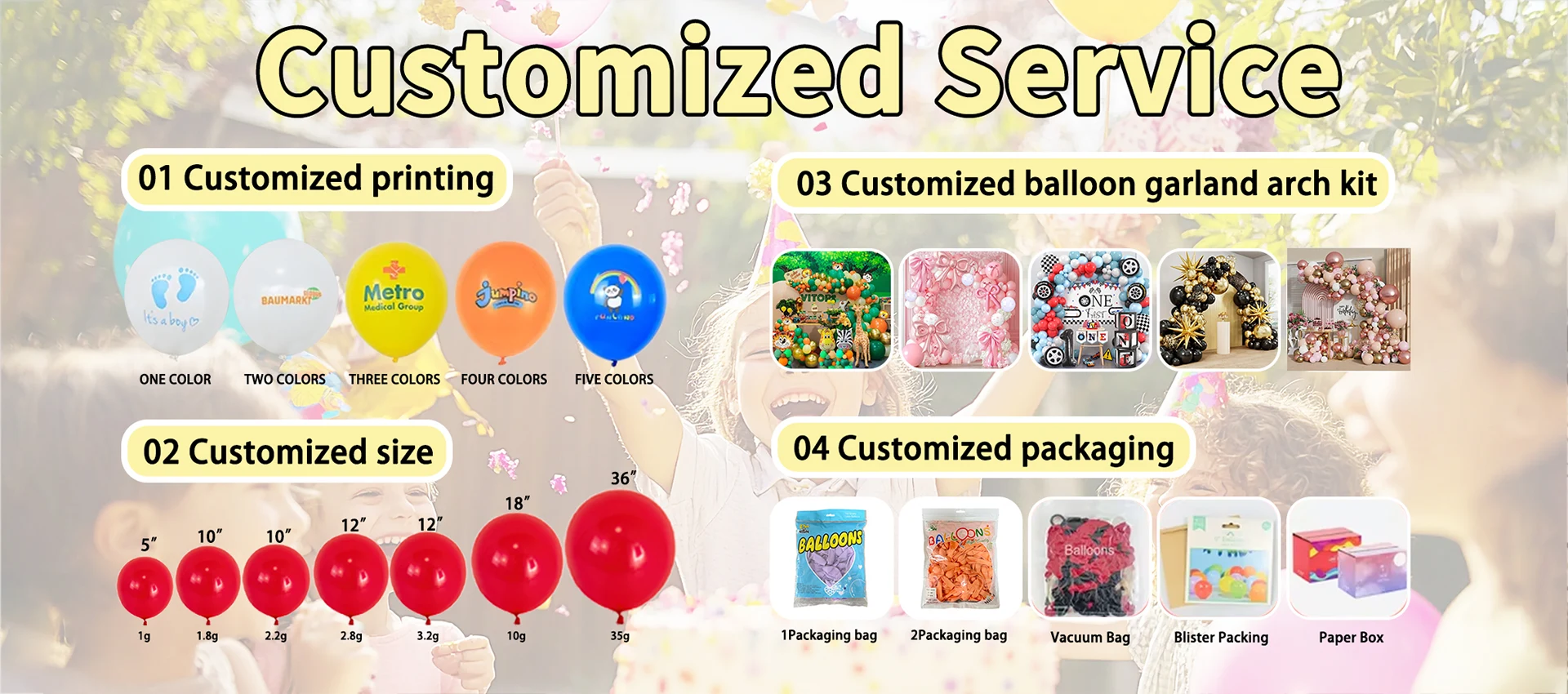 Producenci łuków na balon ślubnych w Chinach