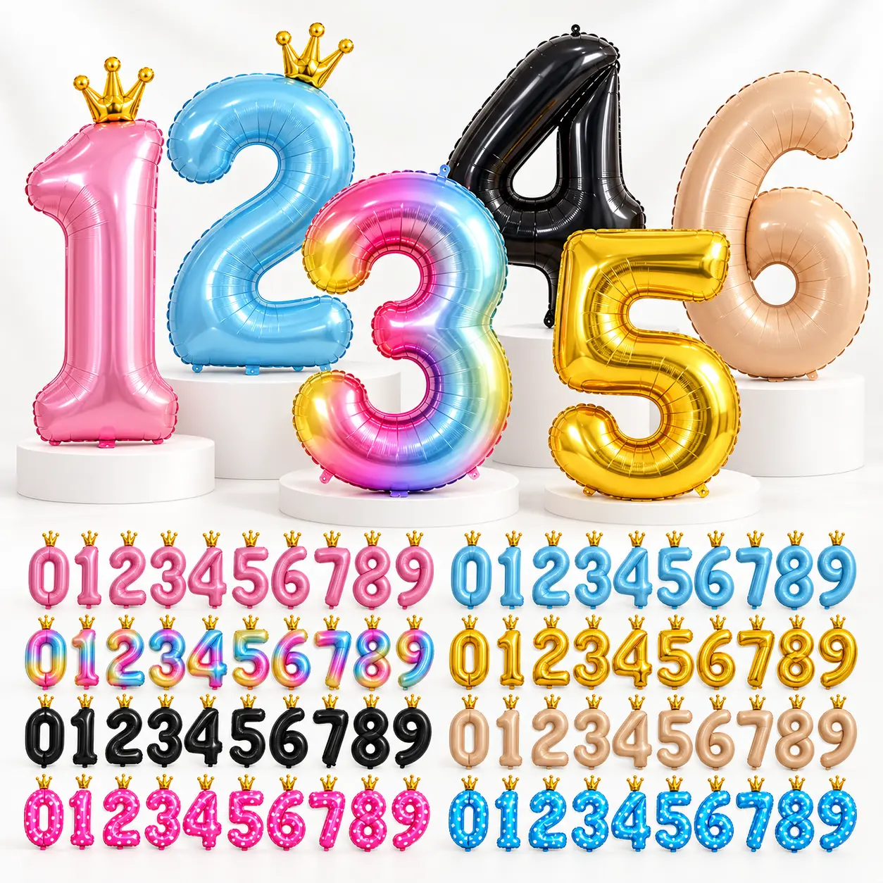 32-calowe balony foliowe z cyframi