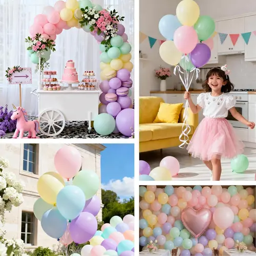 Balony na imprezę z makaronikami