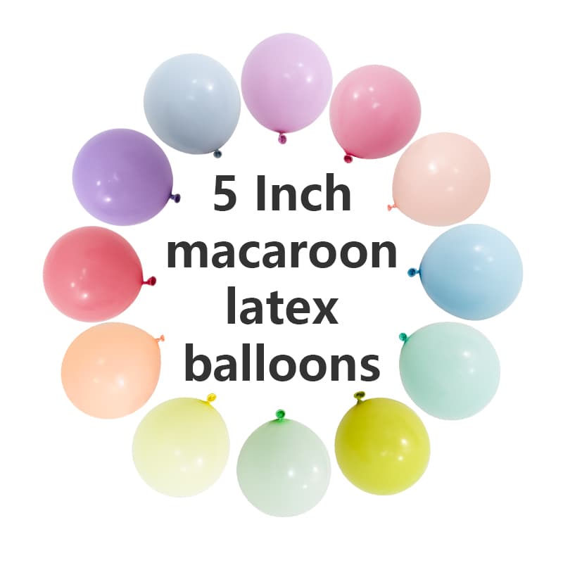 5-calowe balony lateksowe Macaron