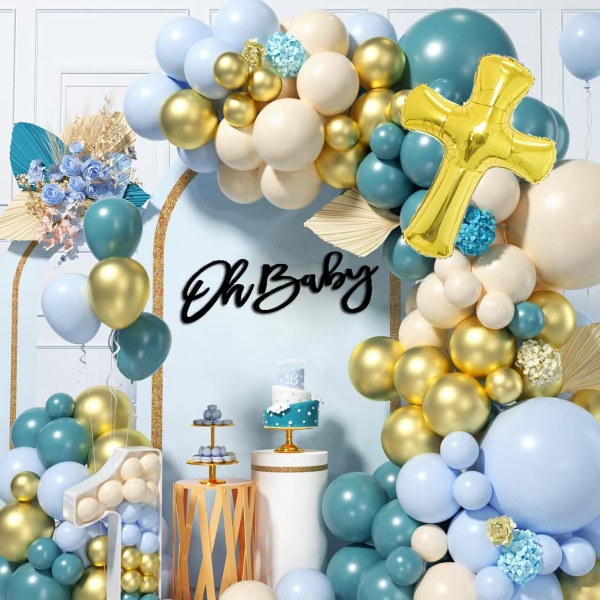 Zestawy łuków balonowych na baby shower