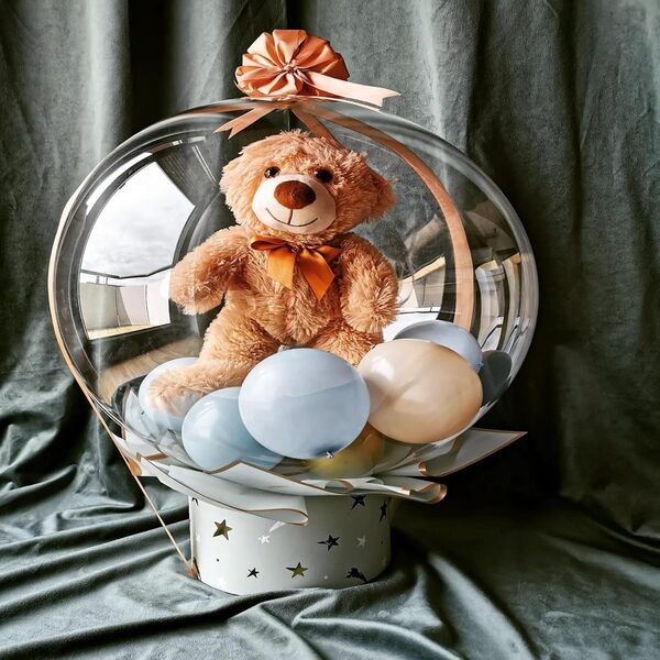 Balon Bobo z zabawkowym króliczkiem