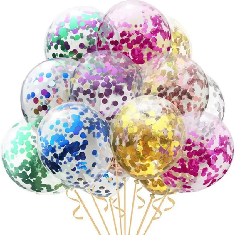 balony lateksowe konfetti luzem