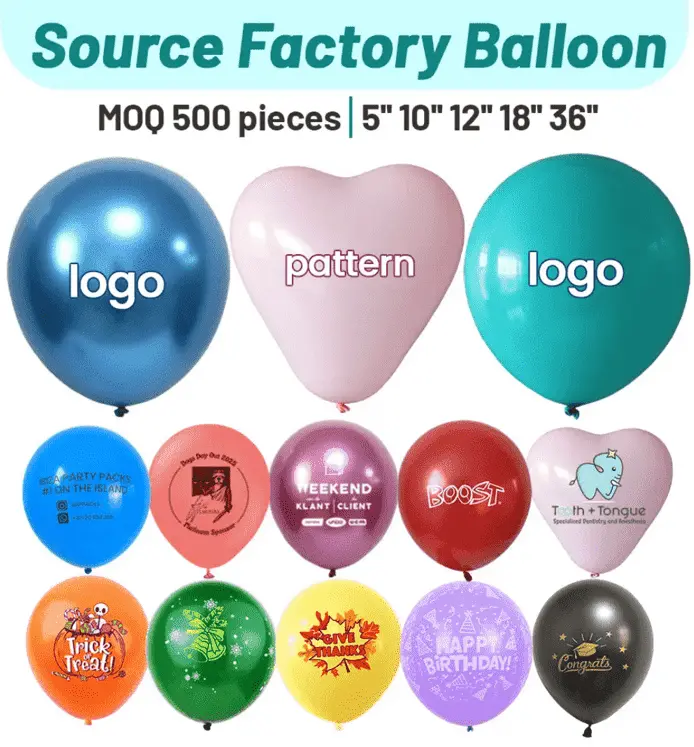 Balony lateksowe z własnym logo