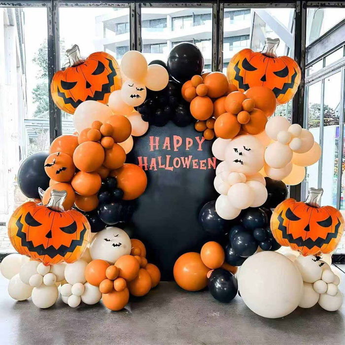 Halloweenowy zestaw balonowy girlandy