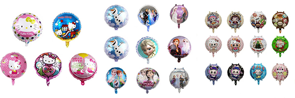 Cartoon and IP theme round foil balloons