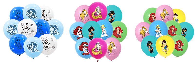 Princess party latex balloon set Princess party latex balloon set