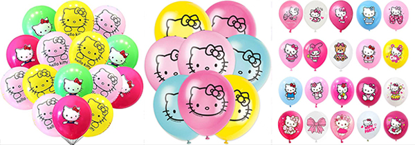 Hello Kitty Latex Balloons