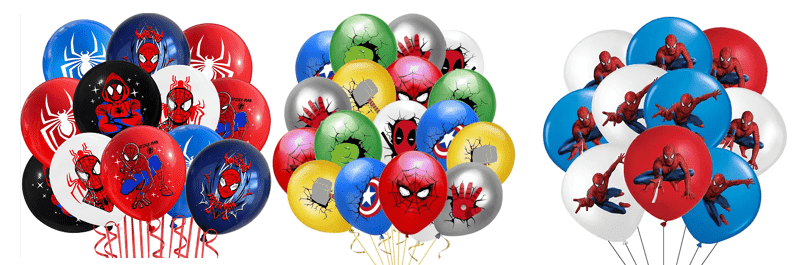 Spiderman latex balloon