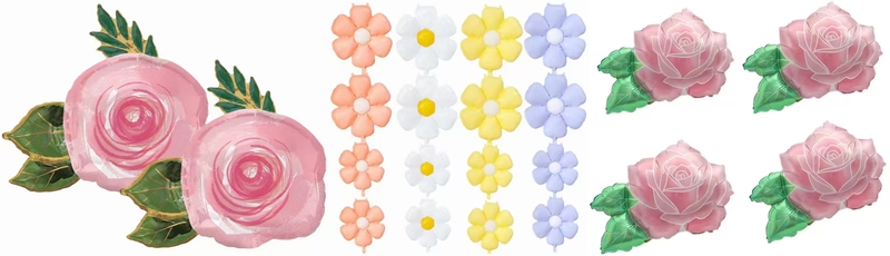 Flower foil balloon