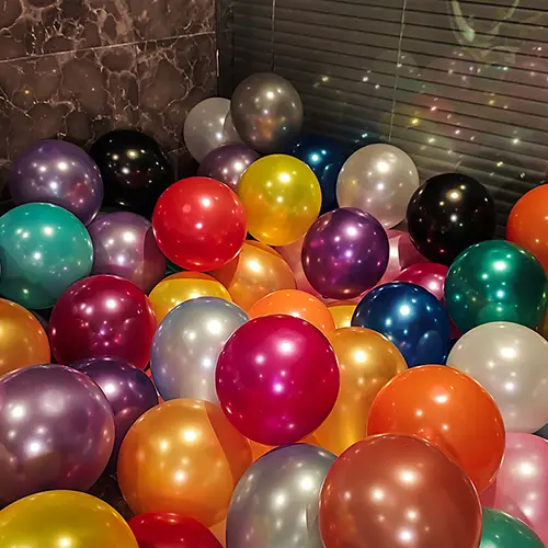 Perłowe balony lateksowe
