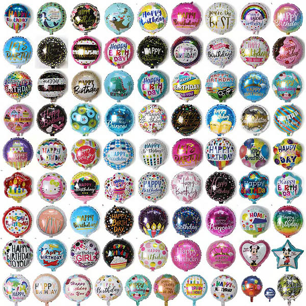 Okrągłe balony folii