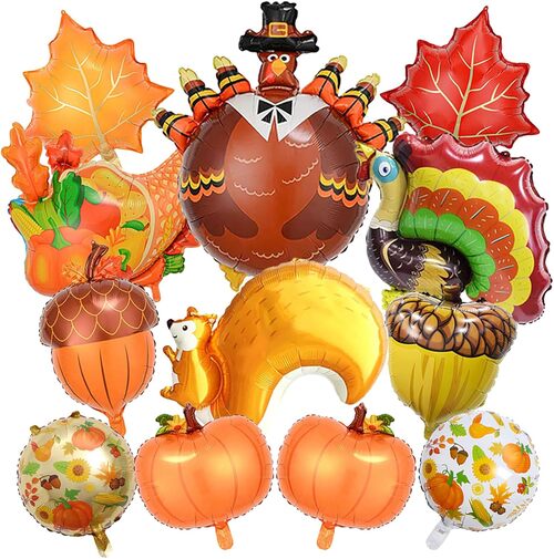 Balony foliowe na Święto Dziękczynienia