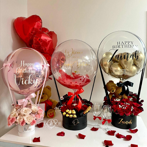 Balon bobo walentynkowy